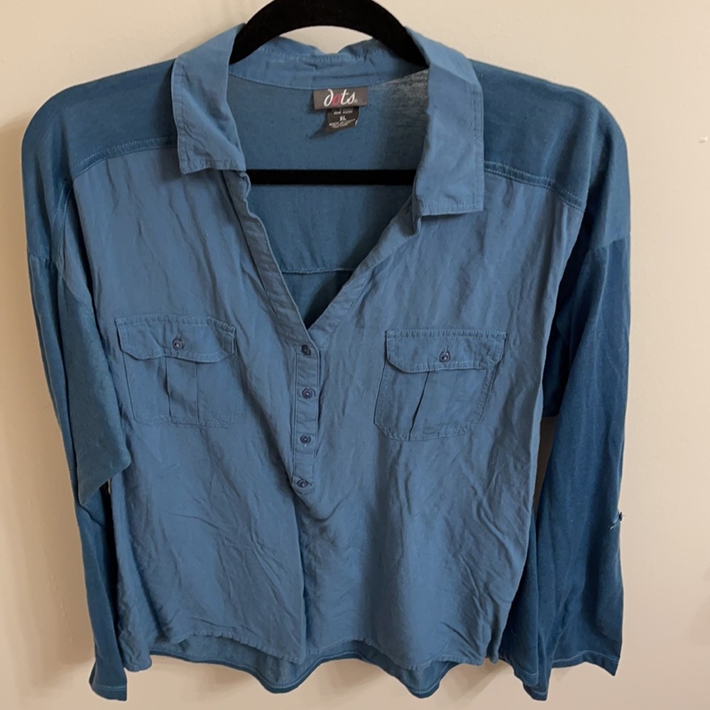 Dots Shirt Size XL Color Blue